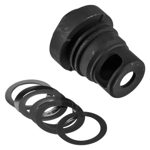 Yankee Hill 3102-1MB-24A Mini Phantom Q.D. Muzzle Brake 30 Cal 5/8″x24 Black Melonite Steel