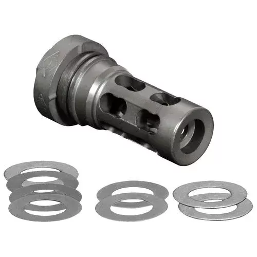Yankee Hill 4302MB28A QD Light Tactical Muzzle Brake 30 Cal 1/2″-28 tpi Steel