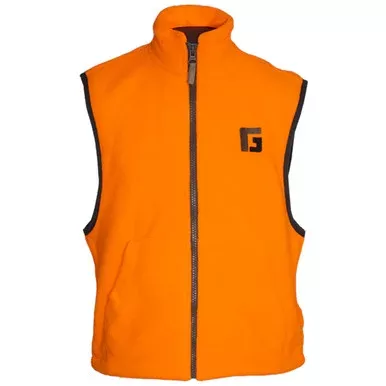 Youth Blaze Orange Fleece Vest