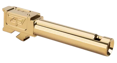 Zaffiri Precision Barrel ZP.19BCPG Glock 19 Gen 1-4 3.89" Gold 416R Stainless Steel