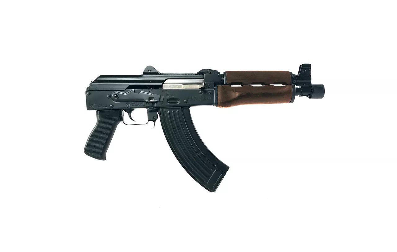 Zastava ZPAP92 AK-47 Pistol 7.62 x 39 10″ Barrel Wood Hand Guard, 30rd Mag