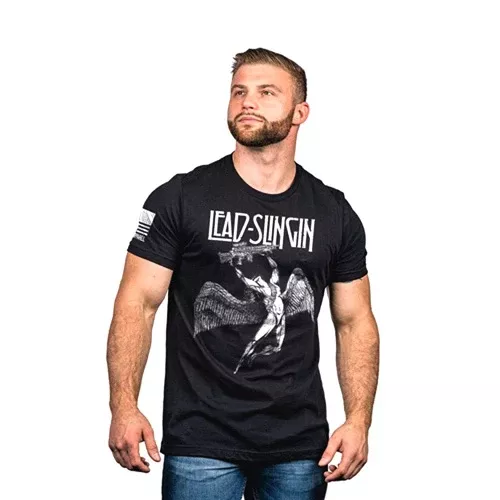 Zeppelin Lead Slinging Graphic T-Shirt Black Medium