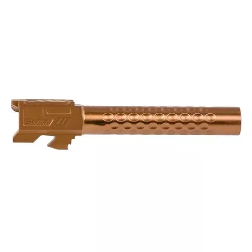 ZEV BBL17OPTBRZ Optimized Match9mm Luger compatible with Glock 17 Gen 1-4 Bronze