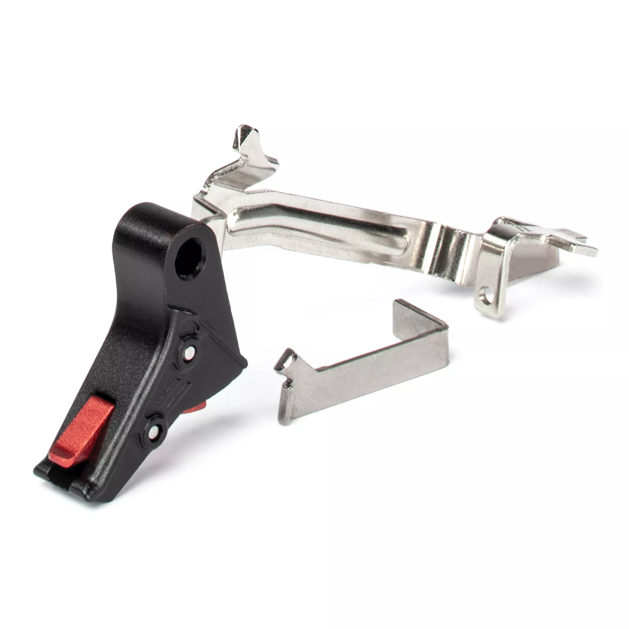 ZEV Glock 17 17L19 22 23 26 27 31-33 35 Gen 1-4 Flat Pro Trigger BAR Kit Red Safety