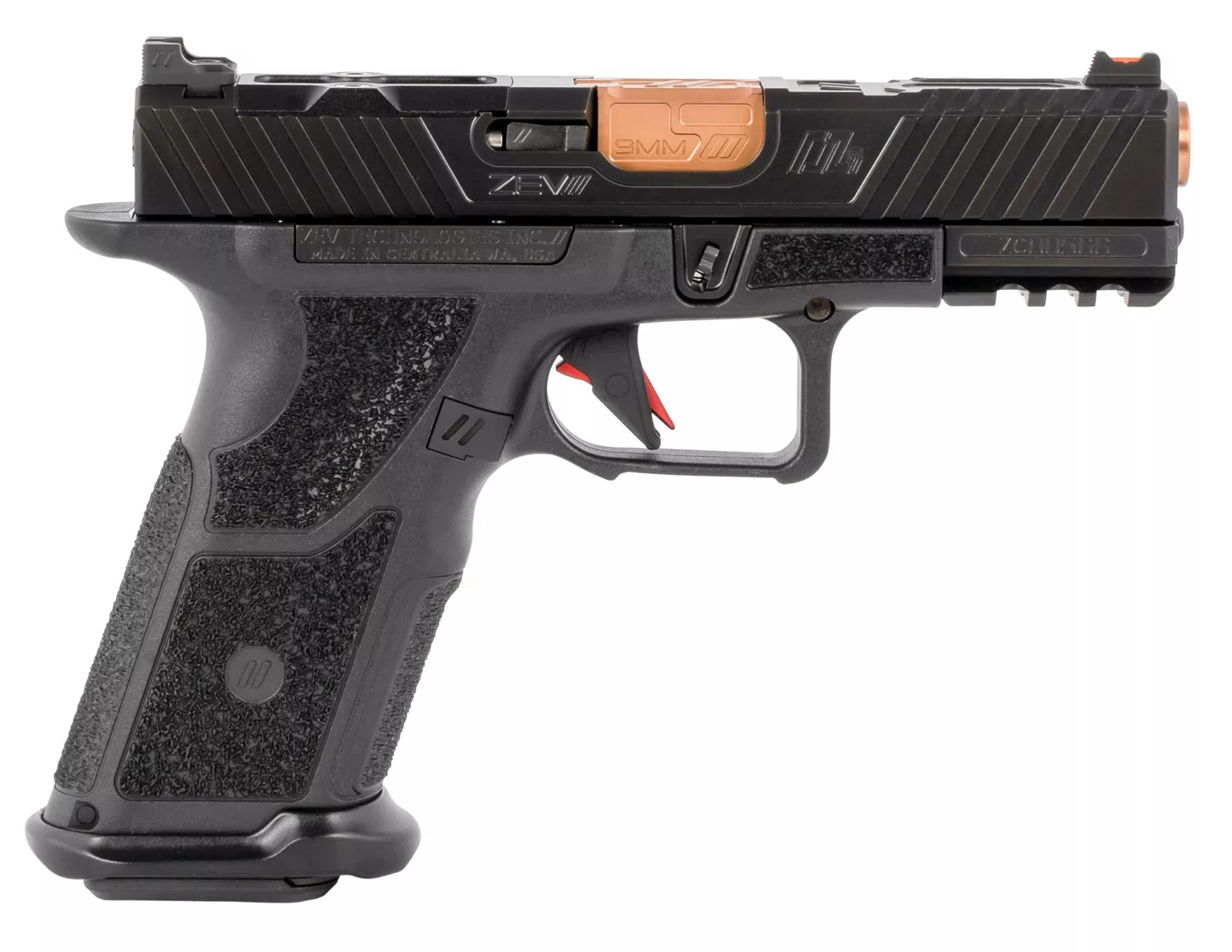 Zev Technologies OZ9C 9mm X-Grip Compact OZ9C-X-CPT-B-BRZ